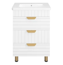 Тумба под раковину Brevita Gloster - 60 (белая)