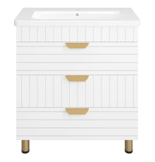 Тумба под раковину Brevita Gloster - 80 (белая)