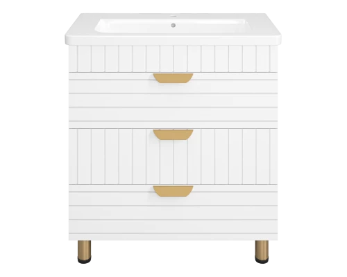 Тумба под раковину Brevita Gloster - 80 (белая)