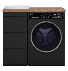 Тумба под раковину Brevita Grafit - 40 под стиральную машину (графит)