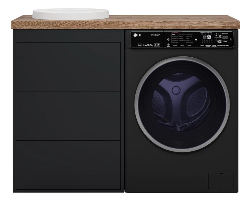 Тумба под раковину Brevita Grafit - 60 под стиральную машину (графит)