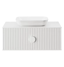 Тумба с раковиной  Brevita Richard - 105 подвесная (белая)