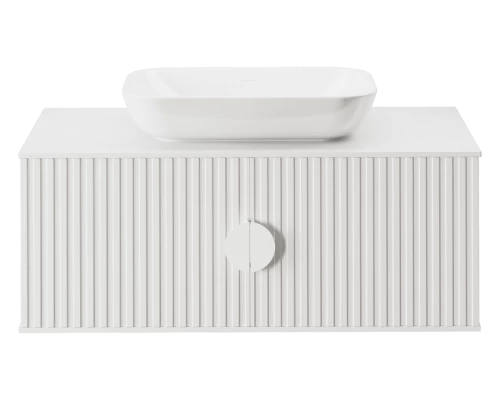 Тумба с раковиной  Brevita Richard - 105 подвесная (белая)