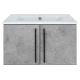 Тумба под раковину Brevita Rock - 75 подвесная (светло-серая)