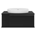 Тумба под раковину Brevita Savoy - 80 подвесная (черная)