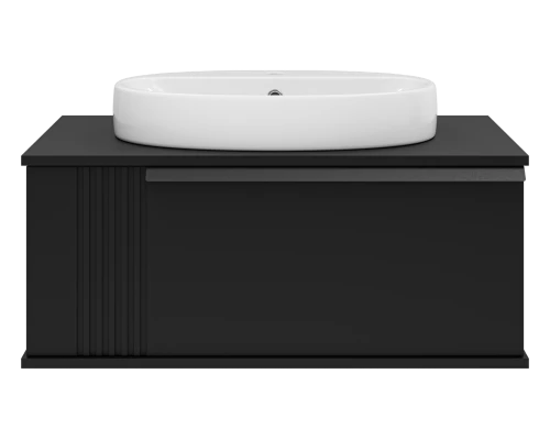 Тумба под раковину Brevita Savoy - 80 подвесная (черная)