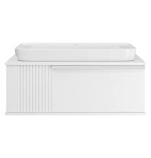 Тумба под раковину Brevita Savoy - 90 подвесная (белая)