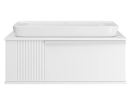 Тумба под раковину Brevita Savoy - 90 подвесная (белая)