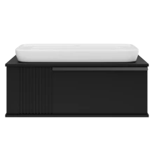 Тумба под раковину Brevita Savoy - 90 подвесная (черная)