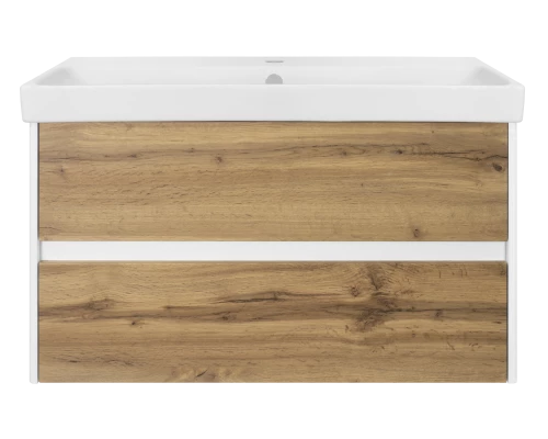 Тумба под раковину Misty Адриана - 90 подвесная с 2 ящ. П-Адр01090-0122Я