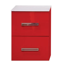 Тумба под раковину Misty Атланта 38 тумба с 2-мя ящиками алый мак Л-Атл09038-04П2Я