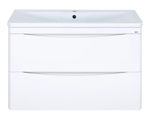 Тумба под раковину Misty Атлантик - 100 с 2 ящ. подвесная (белая) П-Атл-01100-011П2Я