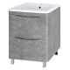 Тумба под раковину Misty Атлантик - 100 с 2 ящ. (серый камень) П-Атл-01100-5012Я
