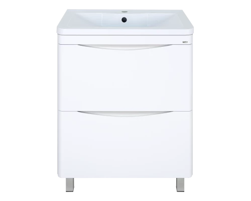 Тумба под раковину Misty Атлантик - 70 с 2 ящ. (белая) П-Атл-01070-0112Я