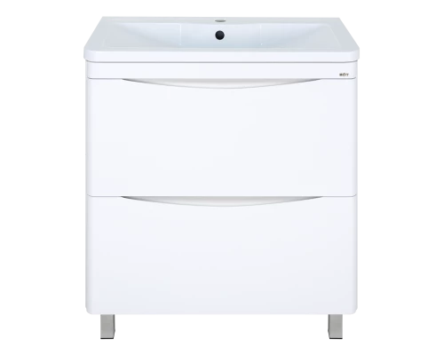 Тумба под раковину Misty Атлантик - 80 с 2 ящ. (белая) П-Атл-01080-0112Я