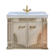 Тумба под раковину Misty Барокко 100 Тумба прямая бежевая патина Л-Бар01100-033Пр