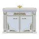 Тумба под раковину Misty Барокко 120 тумба белая патина Л-Бар01120-013Пр