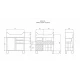 Тумба под раковину Misty Дрея- 65 Тумба с 2-мя ящ. (корзина) Э-Дре01065-01К2Я