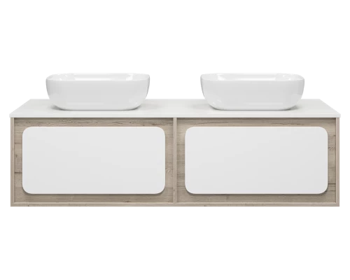 Тумба под раковину Misty Дубль - 150 подвесная