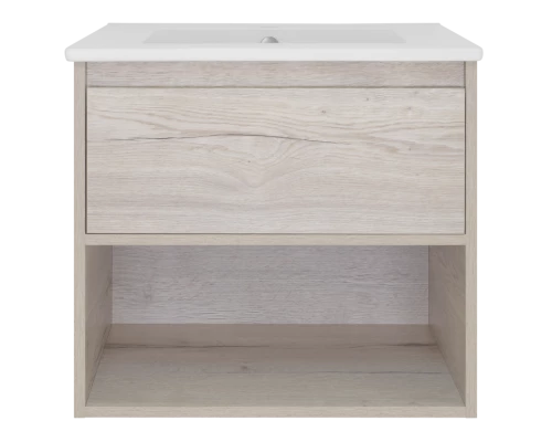 Тумба под раковину Misty Дунай - 60 подвесная с одним ящиком и нишей П-Ду01060-31541Я