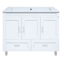 Тумба под раковину Misty Дива - 105 с 2 ящ. белая П-Див01105-0112Я