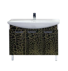 Тумба под раковину Misty Джулия 105 Тумба прямая КРАКОЛЕТ черный Л-Джу01105-0213Пр