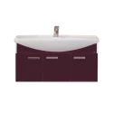 Тумба под раковину Misty Джулия 105 тумба подвесная бордовая Л-Джу01105-1010По