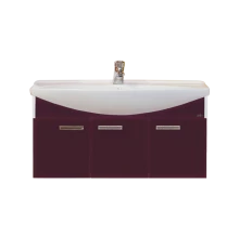 Тумба под раковину Misty Джулия 105 тумба подвесная бордовая Л-Джу01105-1010По
