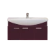 Тумба под раковину Misty Джулия 105 тумба подвесная бордовая Л-Джу01105-1010По