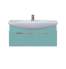 Тумба под раковину Misty Джулия 105 тумба подвесная голубая Л-Джу01105-0110По