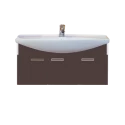 Тумба под раковину Misty Джулия 105 тумба подвесная коричневая Л-Джу01105-1410По