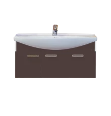 Тумба под раковину Misty Джулия 105 тумба подвесная коричневая Л-Джу01105-1410По