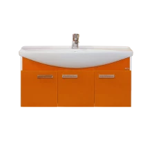 Тумба под раковину Misty Джулия 105 тумба подвесная оранжевая Л-Джу01105-1310По