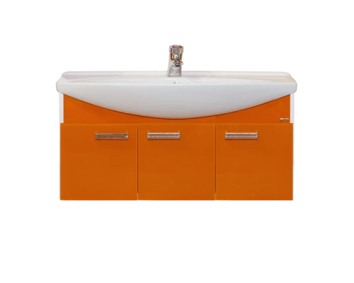 Тумба под раковину Misty Джулия 105 тумба подвесная оранжевая Л-Джу01105-1310По