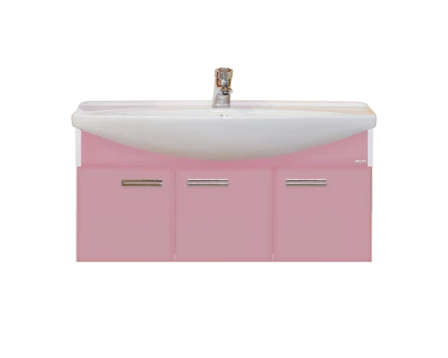 Тумба под раковину Misty Джулия 105 тумба подвесная розовая Л-Джу01105-1210По