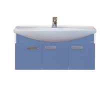 Тумба под раковину Misty Джулия 105 тумба подвесная синяя Л-Джу01105-1110По