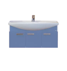 Тумба под раковину Misty Джулия 105 тумба подвесная синяя Л-Джу01105-1110По