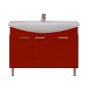 Тумба под раковину Misty Джулия -120 Тумба прямая красная Л-Джу01120-0410Пр