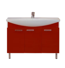 Тумба под раковину Misty Джулия -120 Тумба прямая красная Л-Джу01120-0410Пр