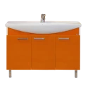 Тумба под раковину Misty Джулия -120 Тумба прямая оранжевая Л-Джу01120-1310Пр