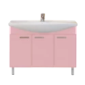 Тумба под раковину Misty Джулия -120 Тумба прямая розовая Л-Джу01120-1210Пр