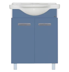 Тумба под раковину Misty Джулия - 55 прямая синяя Л-Джу01055-1110Пр