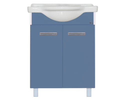 Тумба под раковину Misty Джулия - 55 прямая синяя Л-Джу01055-1110Пр