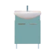 Тумба под раковину Misty Джулия - 65 Тумба прямая голубая Л-Джу01065-0610Пр
