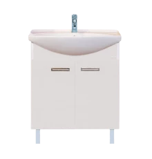 Тумба под раковину Misty Джулия - 75 Тумба прямая белая White Л-Джу01075-5210Пр