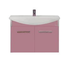 Тумба под раковину Misty Джулия 75 тумба подвесная розовая Л-Джу01075-1210По