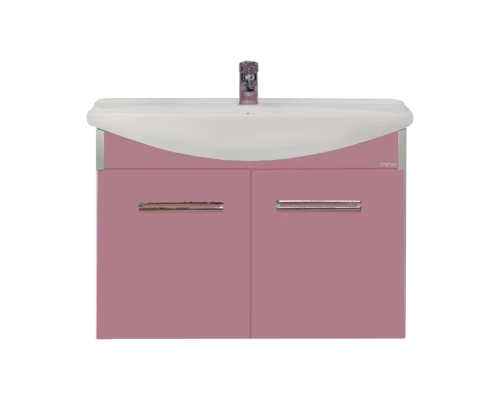 Тумба под раковину Misty Джулия 75 тумба подвесная розовая Л-Джу01075-1210По