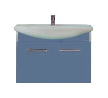 Тумба под раковину Misty Джулия 75 тумба подвесная синяя Л-Джу01075-1110По