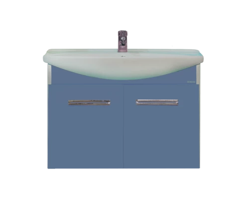 Тумба под раковину Misty Джулия 75 тумба подвесная синяя Л-Джу01075-1110По