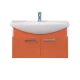 Тумба с раковиной Misty Джулия 85 тумба подвесная оранжевая Л-Джу01085-1310По